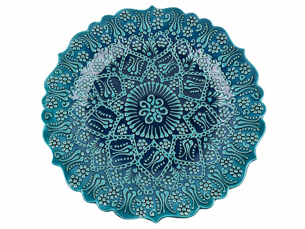 30 cm Turkish Plate Firuze Collection Turquoise Green Ceramic Sydney Grand Bazaar 2 