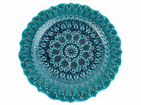 30 cm Turkish Plate Firuze Collection Turquoise Green Ceramic Sydney Grand Bazaar 6 