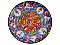 30 cm Turkish Plate Flower Collection Blue Ceramic Sydney Grand Bazaar 2 