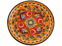 30 cm Turkish Plate Flower Collection Yellow Ceramic Sydney Grand Bazaar 1 