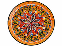 30 cm Turkish Plate Flower Collection Yellow Ceramic Sydney Grand Bazaar 2 