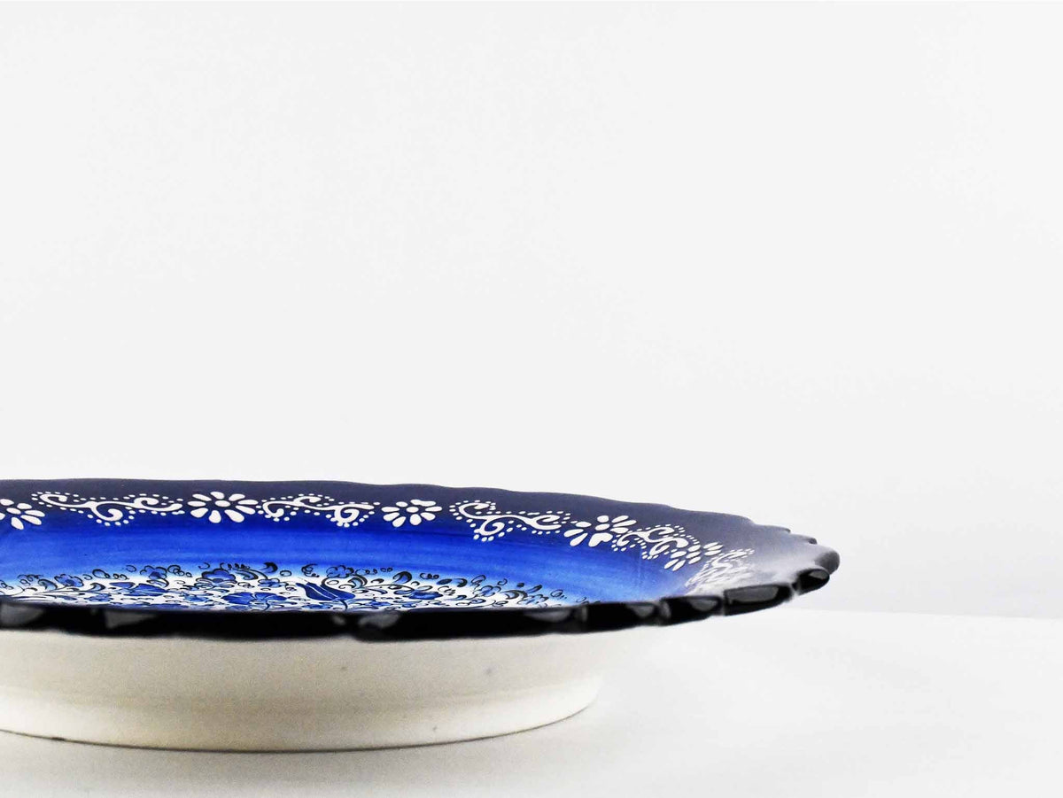 30 cm Turkish Plate New Millennium Collection Blue Ceramic Sydney Grand Bazaar 