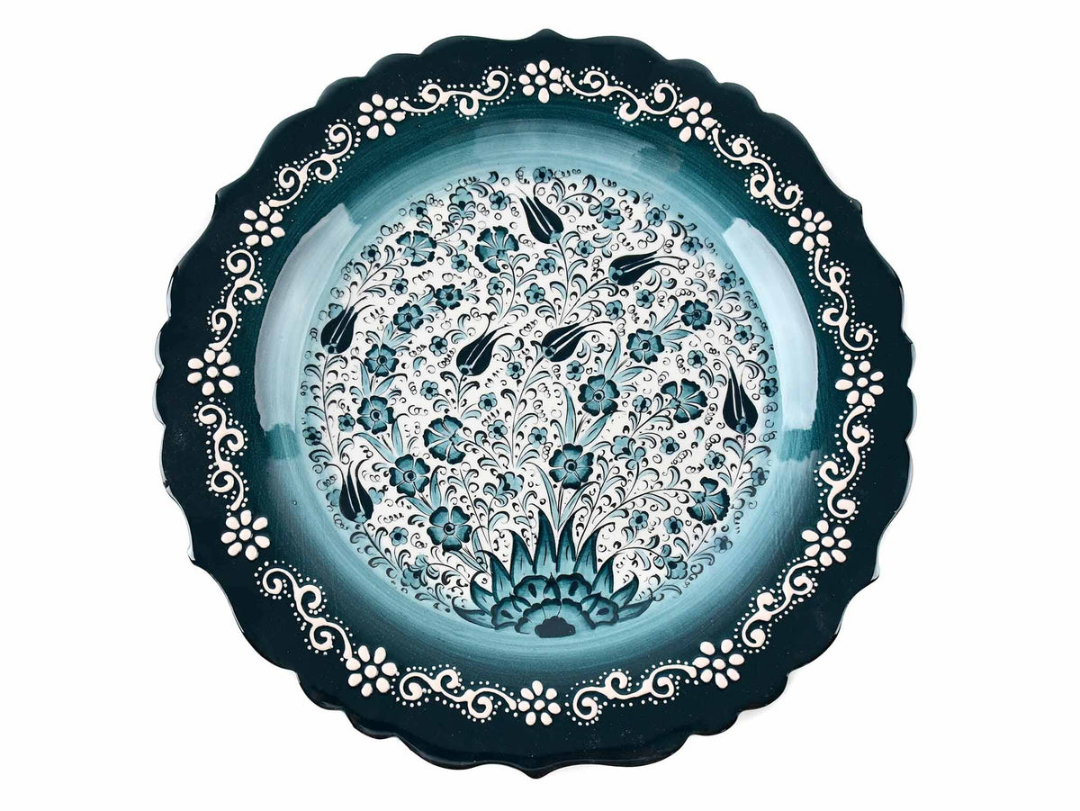 30 cm Turkish Plate New Millennium Collection Green Ceramic Sydney Grand Bazaar 3 