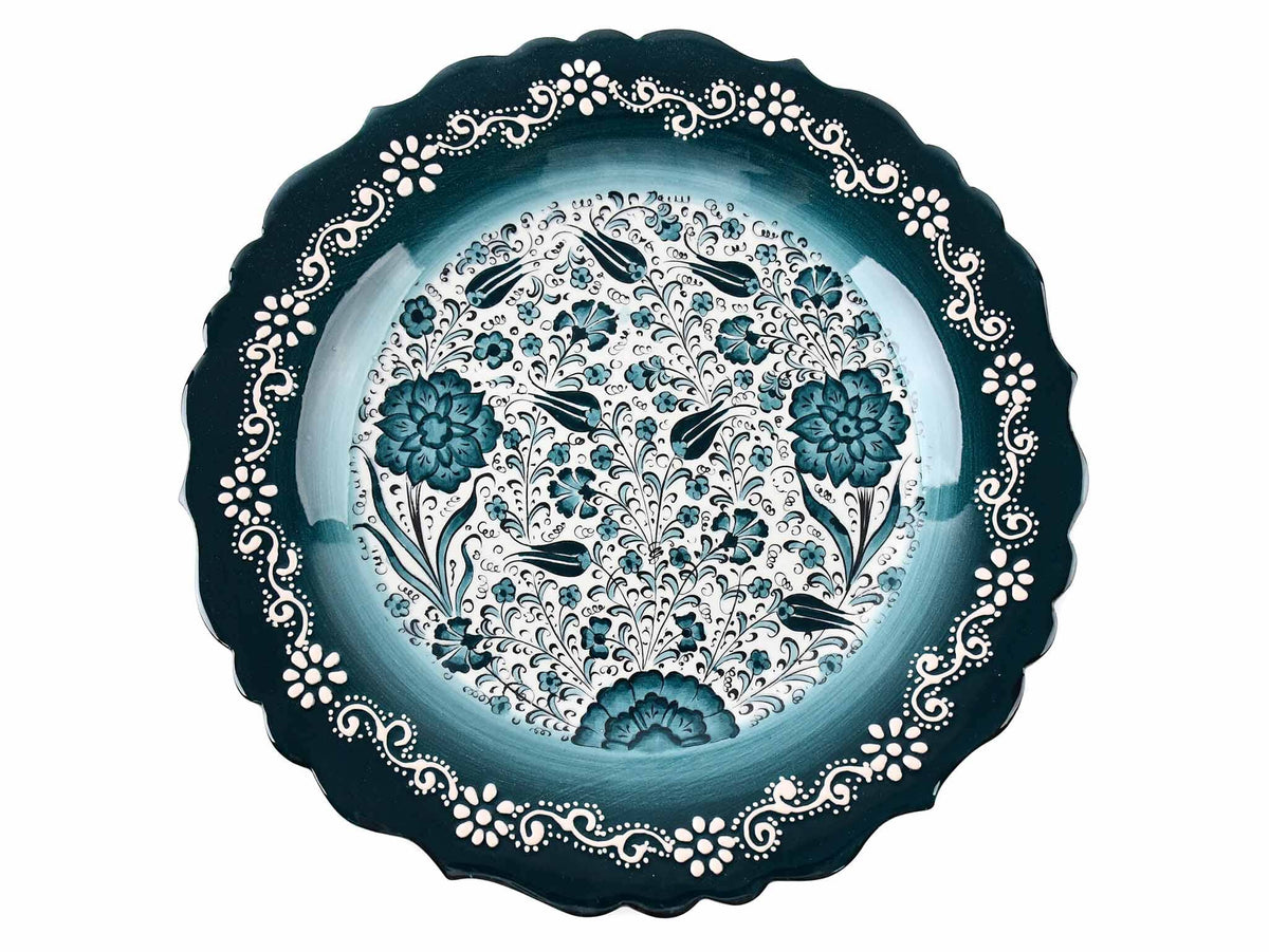 30 cm Turkish Plate New Millennium Collection Green Ceramic Sydney Grand Bazaar 2 