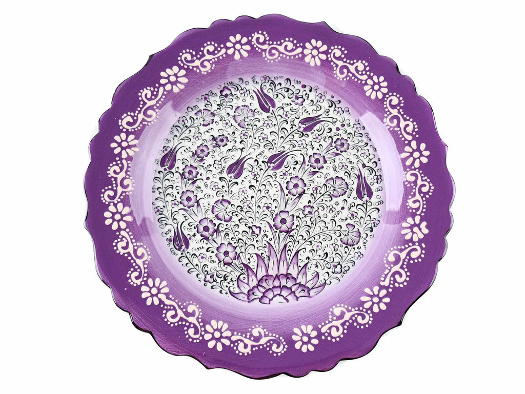 30 cm Turkish Plate New Millennium Collection Purple Ceramic Sydney Grand Bazaar 1 