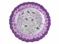 30 cm Turkish Plate New Millennium Collection Purple Ceramic Sydney Grand Bazaar 2 