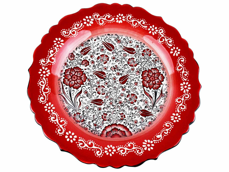 30 cm Turkish Plate New Millennium Collection Red Ceramic Sydney Grand Bazaar 2 
