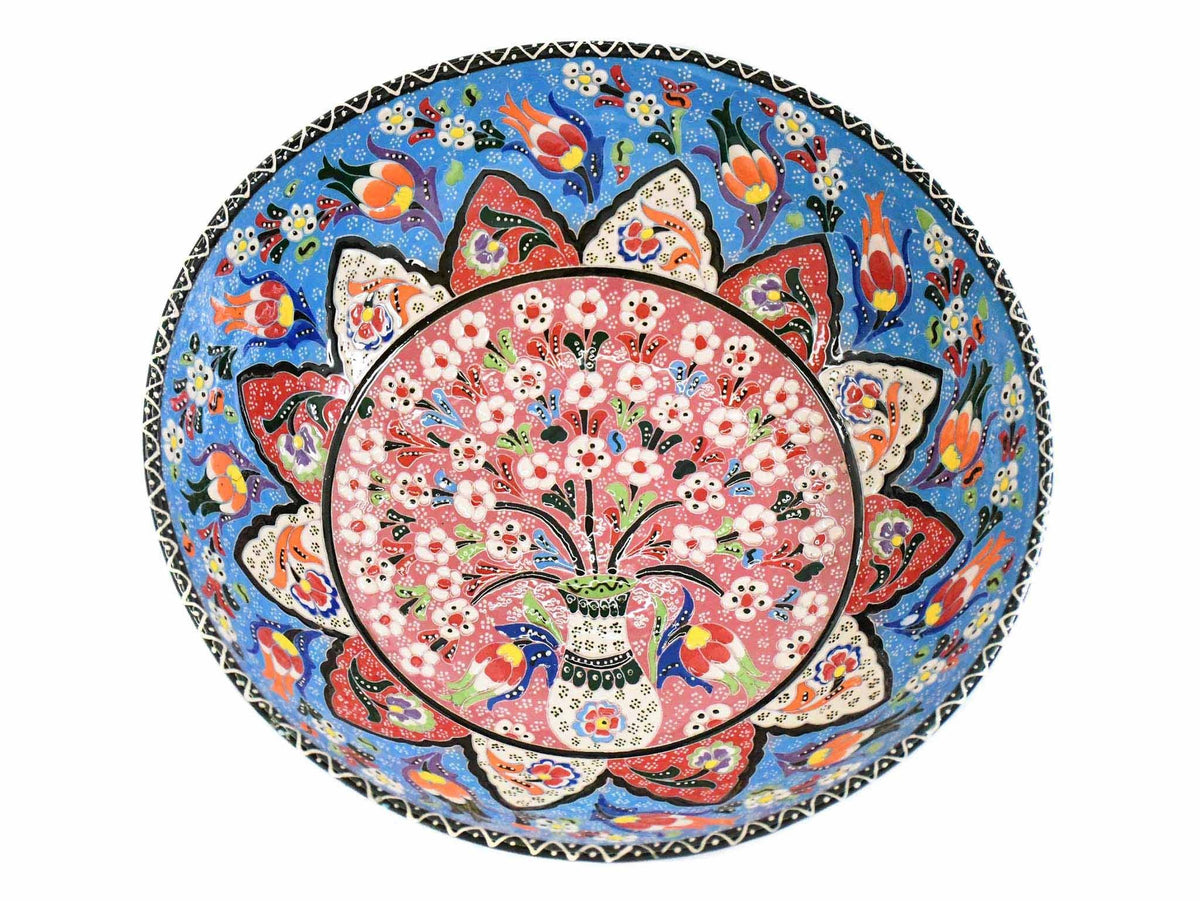 30 cm Turkish Bowls Tree of Life Light Blue Pink