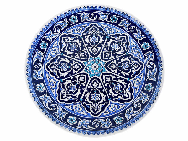 33 cm Turkish Plate Blue Iznik Collection Design 13 Ceramic Sydney Grand Bazaar 