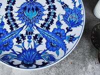 33 cm Turkish Plate Blue Iznik Collection Design 18 Ceramic Sydney Grand Bazaar 