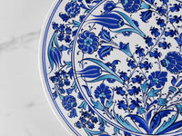 33 cm Turkish Plate Blue Iznik Collection Design 20 Ceramic Sydney Grand Bazaar 