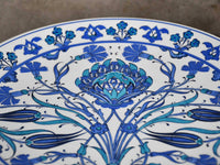 33 cm Turkish Plate Blue Iznik Collection Design 8 Ceramic Sydney Grand Bazaar 