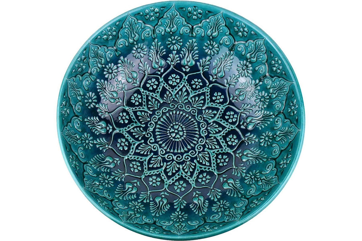 40 cm Turkish Bowls Firuze Collection Ceramic Sydney Grand Bazaar 