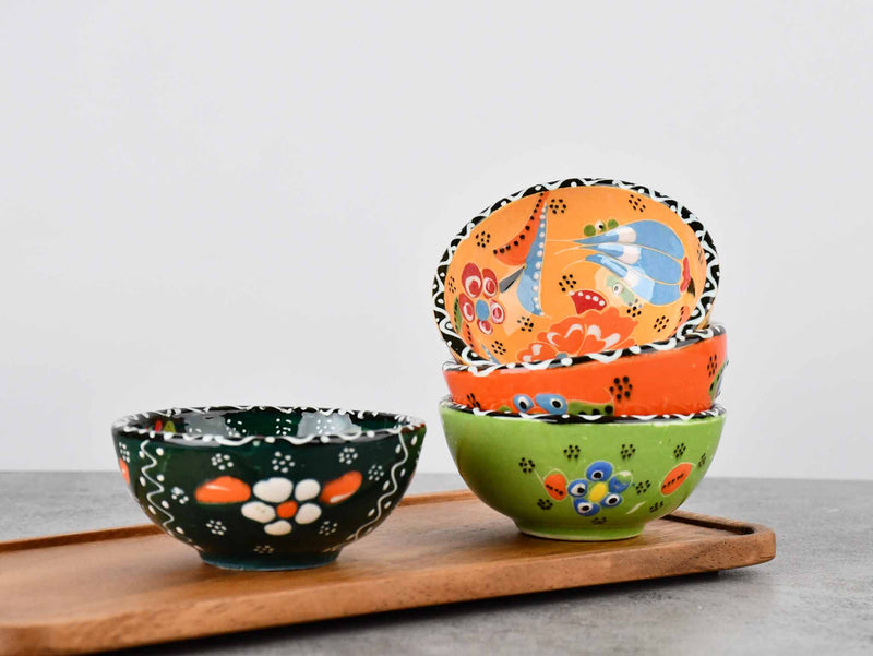 5 cm Turkish Bowl Flower Collection Set of 4 Ceramic Sydney Grand Bazaar 