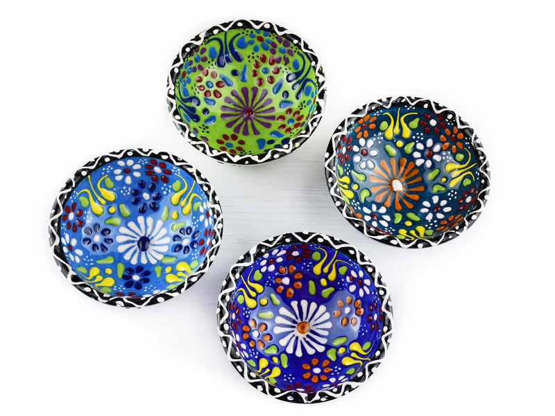 10 cm Turkish Bowls Dantel Collection Blue