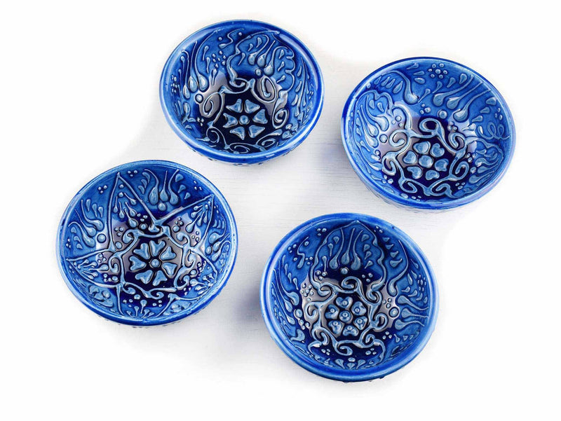 25 cm Turkish Bowls Flower Blue Design 1