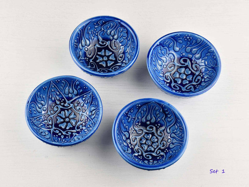 5 cm Turkish Bowls Firuze Collection Set of 4 Ceramic Sydney Grand Bazaar Set 1 
