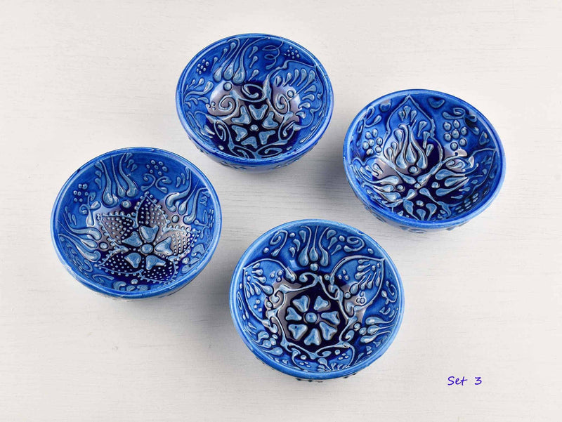 5 cm Turkish Bowls Firuze Collection Set of 4 Ceramic Sydney Grand Bazaar Set 3 