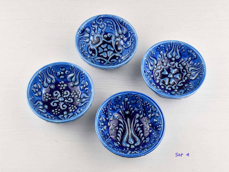 5 cm Turkish Bowls Firuze Collection Set of 4 Ceramic Sydney Grand Bazaar Set 4 