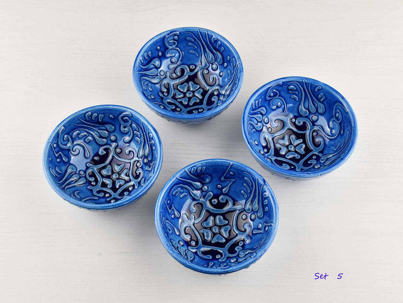 5 cm Turkish Bowls Firuze Collection Set of 4 Ceramic Sydney Grand Bazaar Set 5 