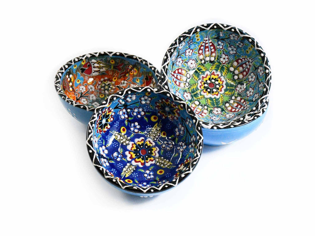 5 cm Turkish Bowls Ottoman Flower Set of 4 Ceramic Sydney Grand Bazaar 