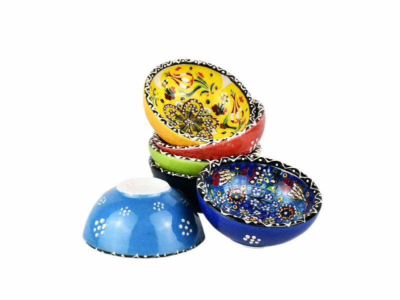 5 cm Turkish Bowls Ottoman Flower Set of 6 Ceramic Sydney Grand Bazaar 
