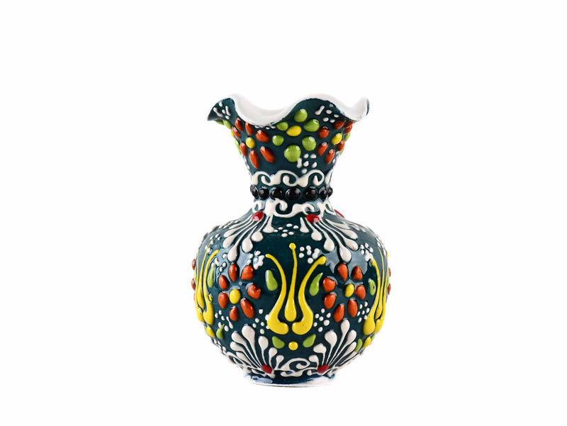 5 cm Turkish Ceramic Vase Dantel Green Ceramic Sydney Grand Bazaar Design 2 