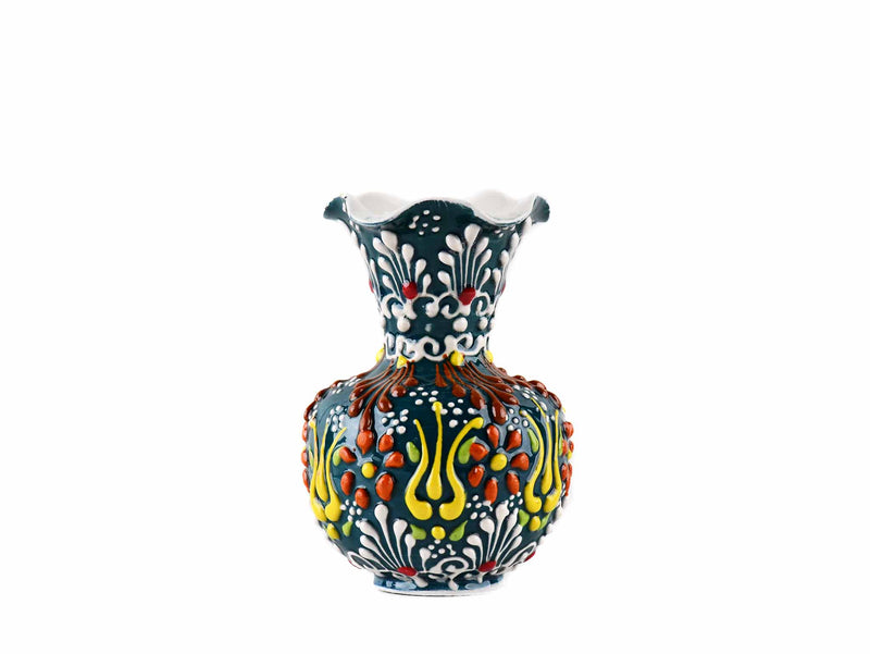 5 cm Turkish Ceramic Vase Dantel Green Ceramic Sydney Grand Bazaar Design 5 