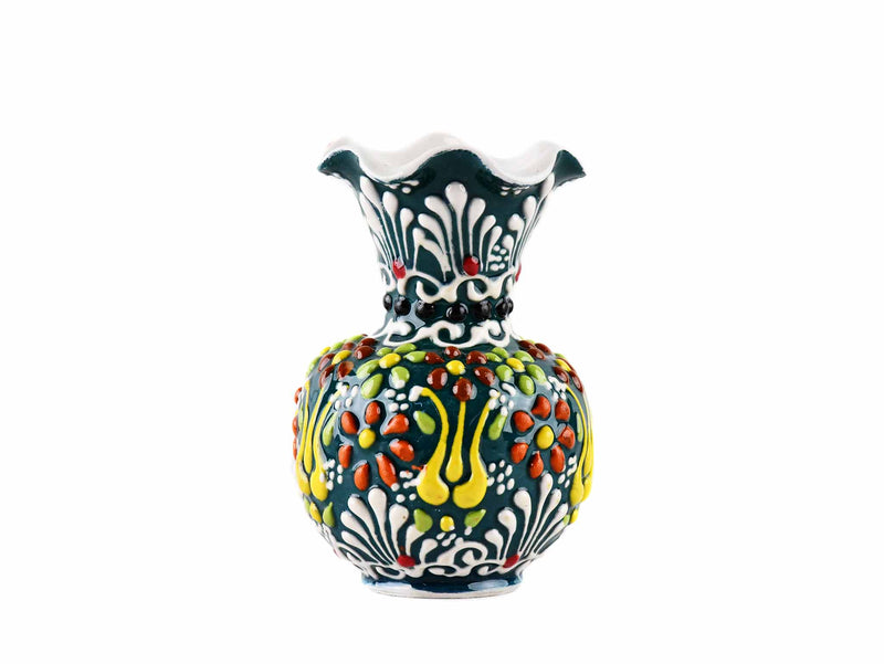 5 cm Turkish Ceramic Vase Dantel Green Ceramic Sydney Grand Bazaar Design 4 