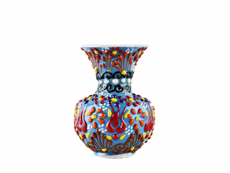 5 cm Turkish Ceramic Vase Dantel Light Blue Ceramic Sydney Grand Bazaar Design 4 