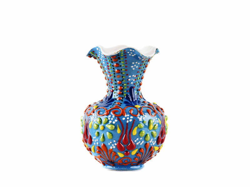 5 cm Turkish Ceramic Vase Dantel Light Blue Ceramic Sydney Grand Bazaar Design 3 