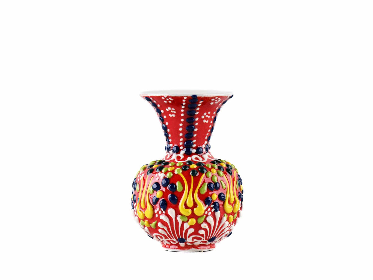 5 cm Turkish Ceramic Vase Dantel Red Ceramic Sydney Grand Bazaar Design 3 