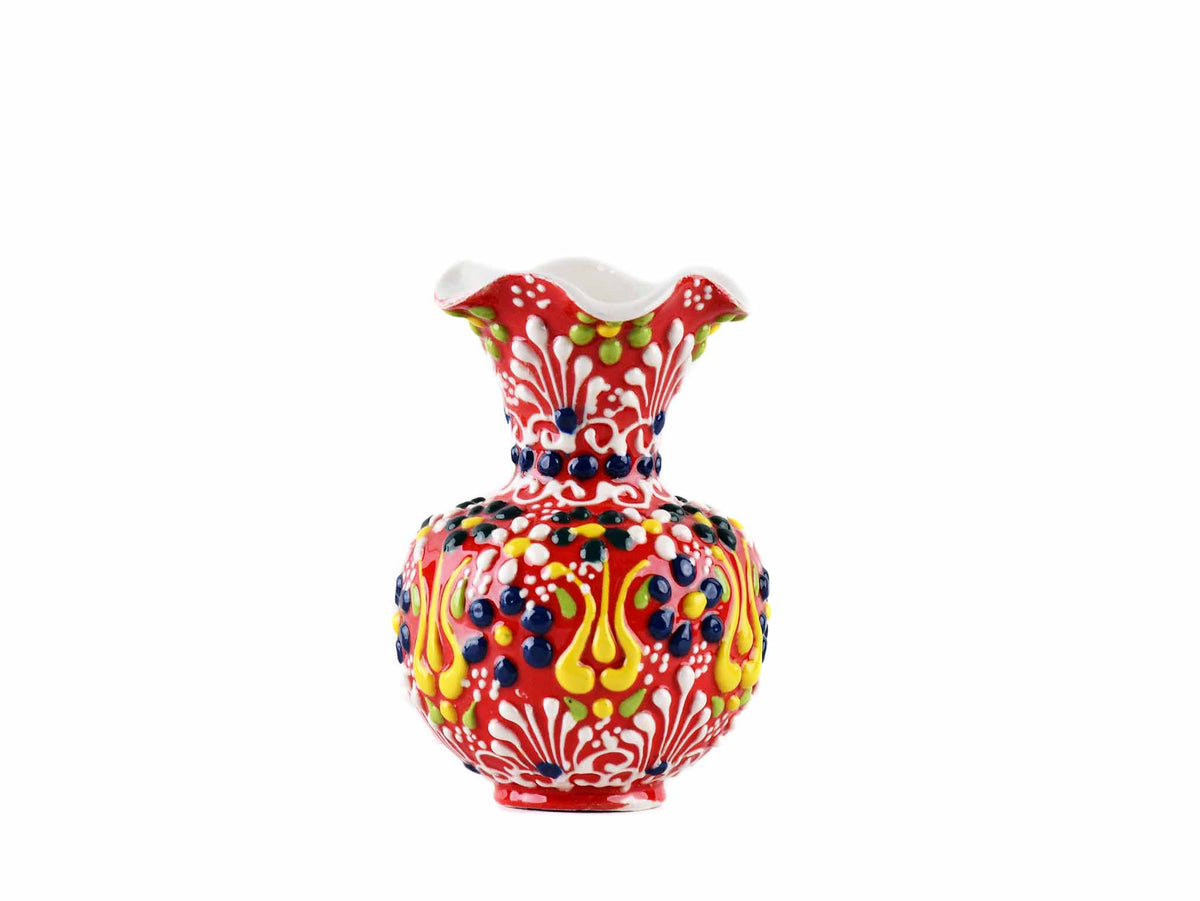 5 cm Turkish Ceramic Vase Dantel Red Ceramic Sydney Grand Bazaar Design 5 