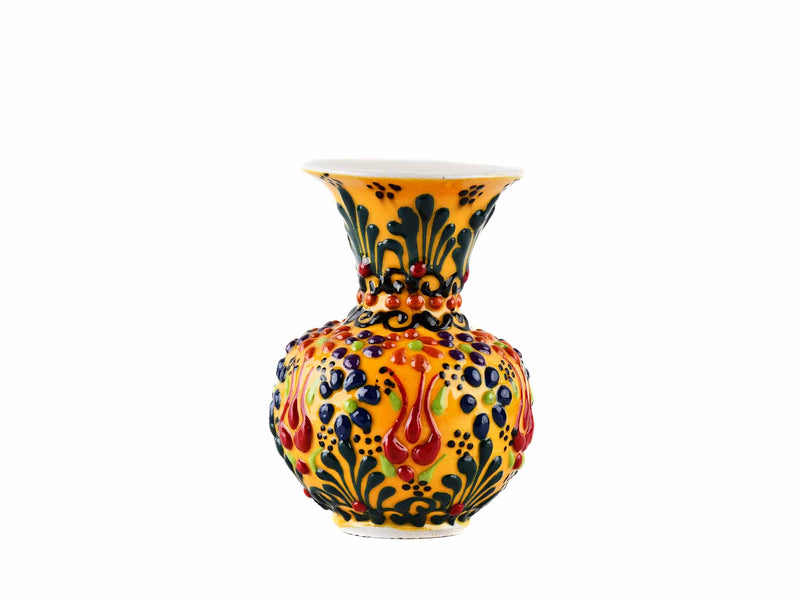 5 cm Turkish Ceramic Vase Dantel Yellow Ceramic Sydney Grand Bazaar Design 2 