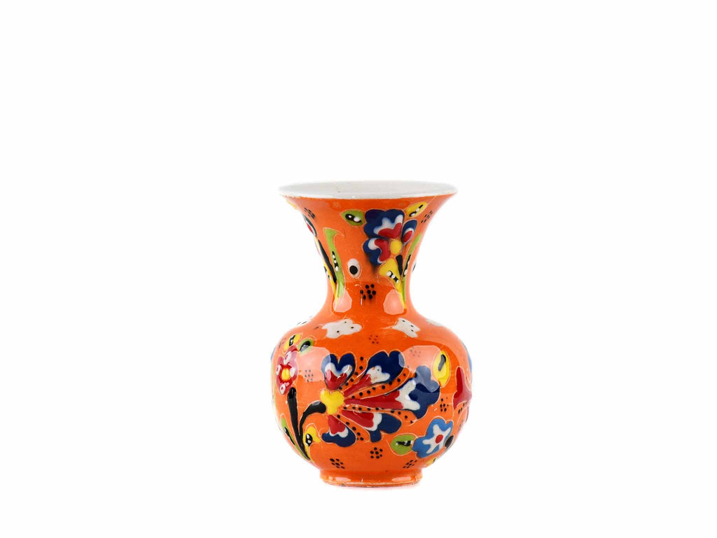 5 cm Turkish Ceramic Vase Flower Orange Ceramic Sydney Grand Bazaar Design 1 
