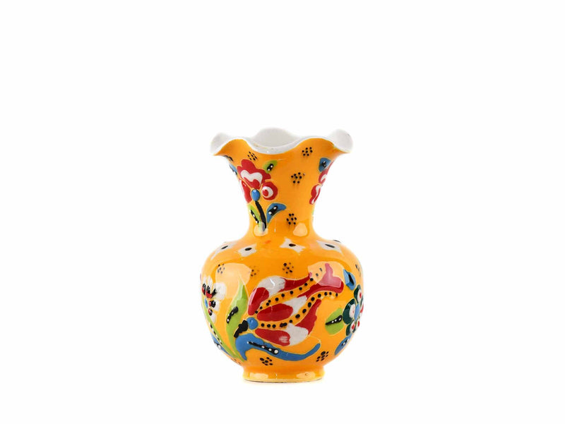 5 cm Turkish Ceramic Vase Flower Yellow Ceramic Sydney Grand Bazaar Design 3 
