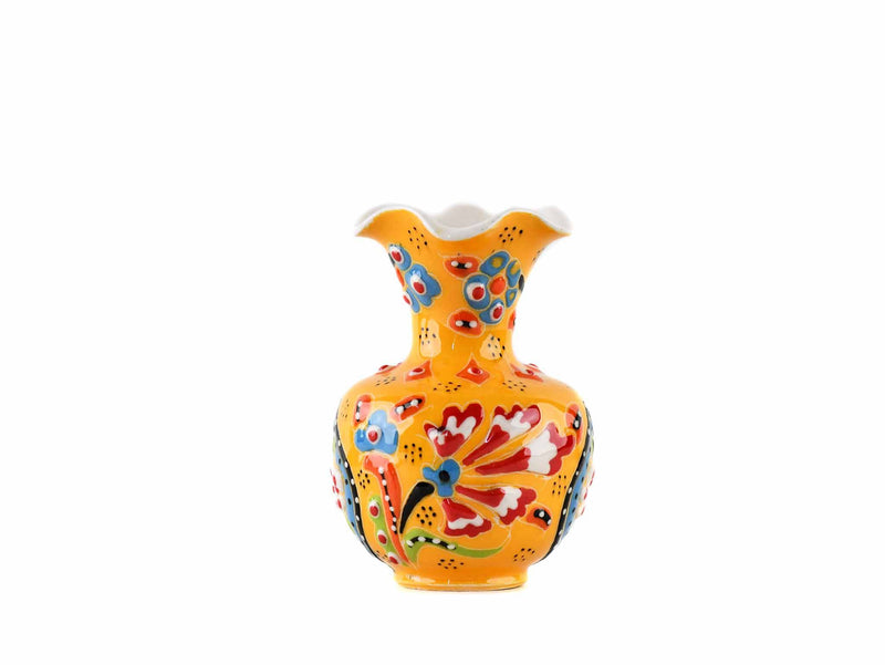 5 cm Turkish Ceramic Vase Flower Yellow Ceramic Sydney Grand Bazaar Design 2 
