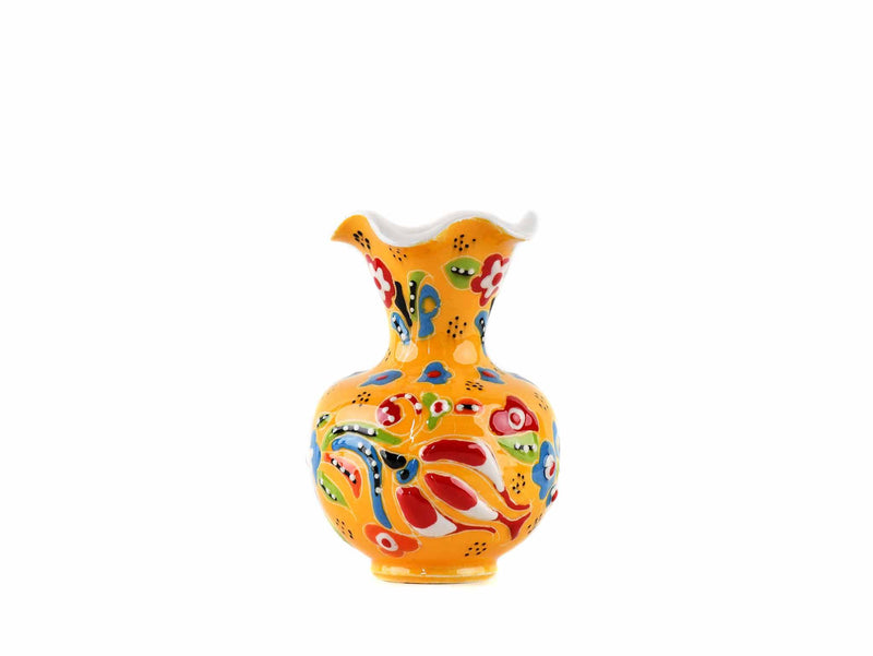 5 cm Turkish Ceramic Vase Flower Yellow Ceramic Sydney Grand Bazaar Design 4 