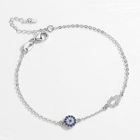 925 Evil Eye Sterling Silver Bracelet with Hamsa Hand Evil Eye Sydney Grand Bazaar 