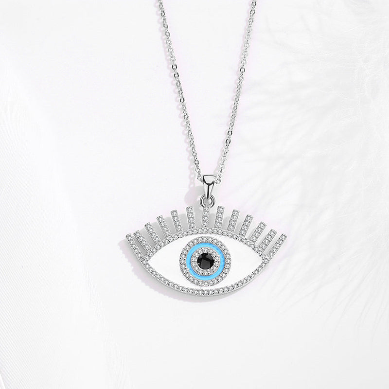 925 Silver Evil Eye Pendant Eye Shaped Necklace Evil Eye Sydney Grand Bazaar 