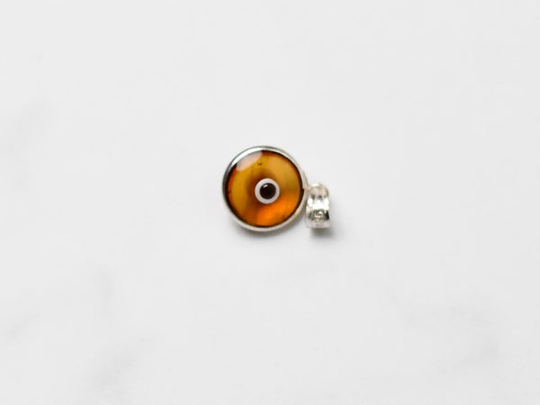 925 Silver Evil Eye Pendant Honey Yellow Evil Eye Sydney Grand Bazaar 