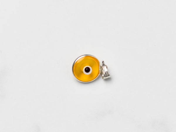 925 Silver Evil Eye Pendant Light Orange Evil Eye Sydney Grand Bazaar 