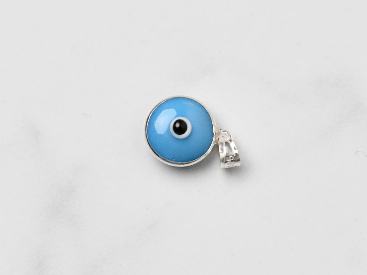 925 Silver Evil Eye Pendant Sky Blue Evil Eye Sydney Grand Bazaar 