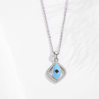 925 Silver Evil Eye Pendant Teardrop Necklace Evil Eye Sydney Grand Bazaar 