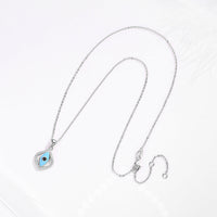 925 Silver Evil Eye Pendant Teardrop Necklace Evil Eye Sydney Grand Bazaar 