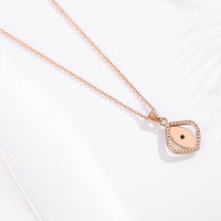 925 Silver Evil Eye Pendant Teardrop Necklace Rose Gold Evil Eye Sydney Grand Bazaar 