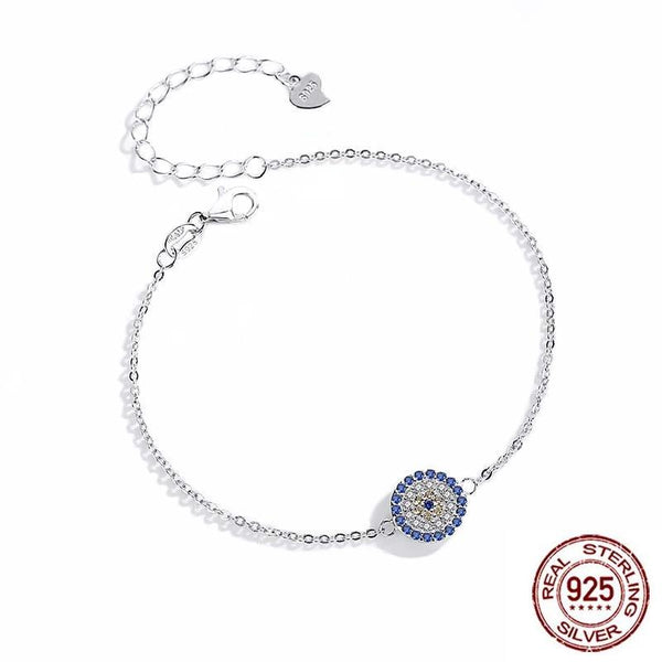 925 Single Evil Eye Sterling Silver Bracelet Evil Eye Sydney Grand Bazaar 