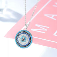 925 Turquoise Evil Eye Silver Pendant Necklace Evil Eye Sydney Grand Bazaar 