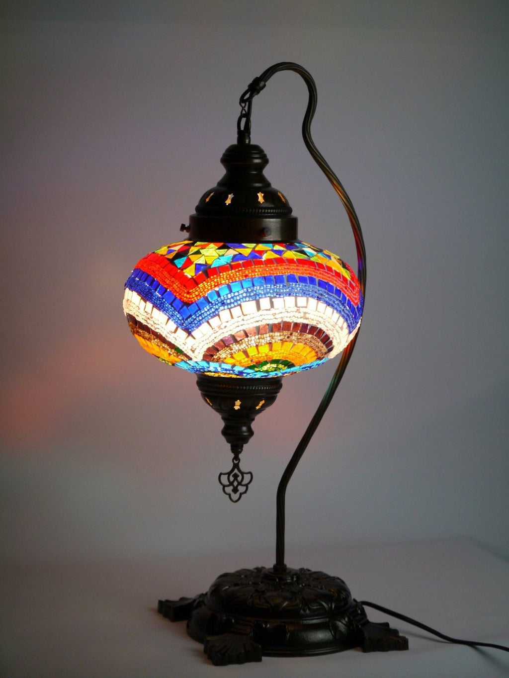 Turkish Mosaic Lamp Large Colourful