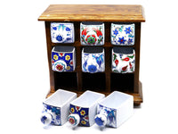 Handmade Ceramic Chest Box Brown 